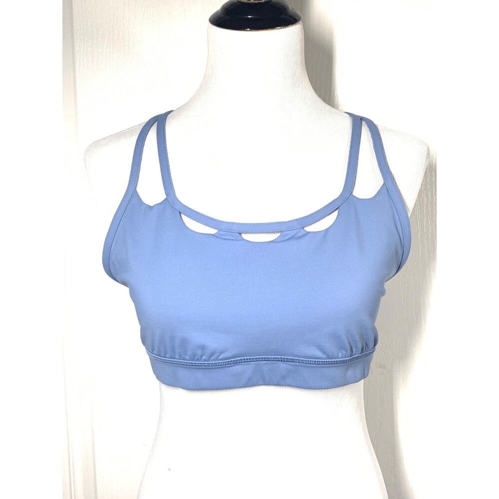 Lululemon Crescent Energy Sports Bra 12 Tempest Blue Special Edition Strappy